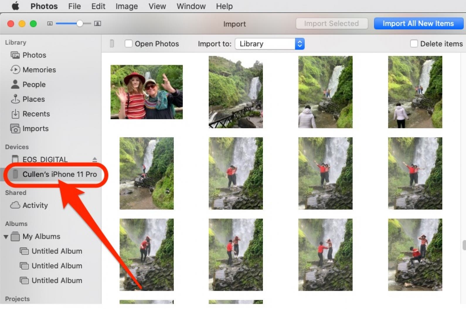 download pictures from phone to mac